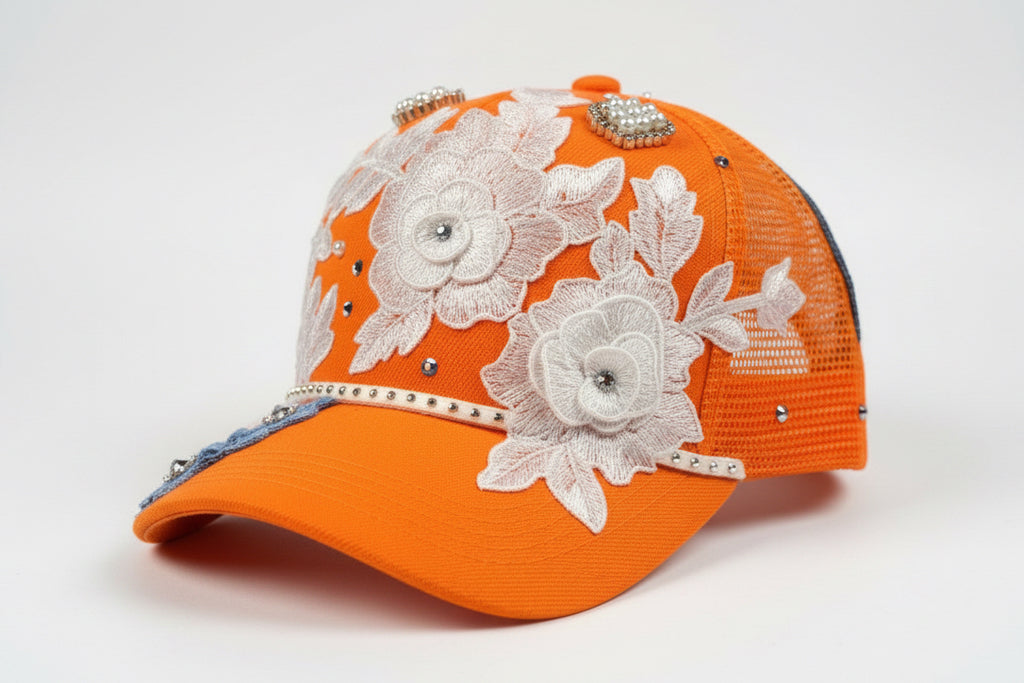 Orange apparently I have a attitude trucker hat