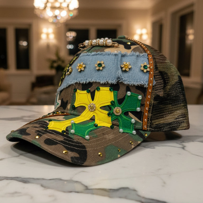 Worthy Camo Yellow & Green Duo Trucker Hat