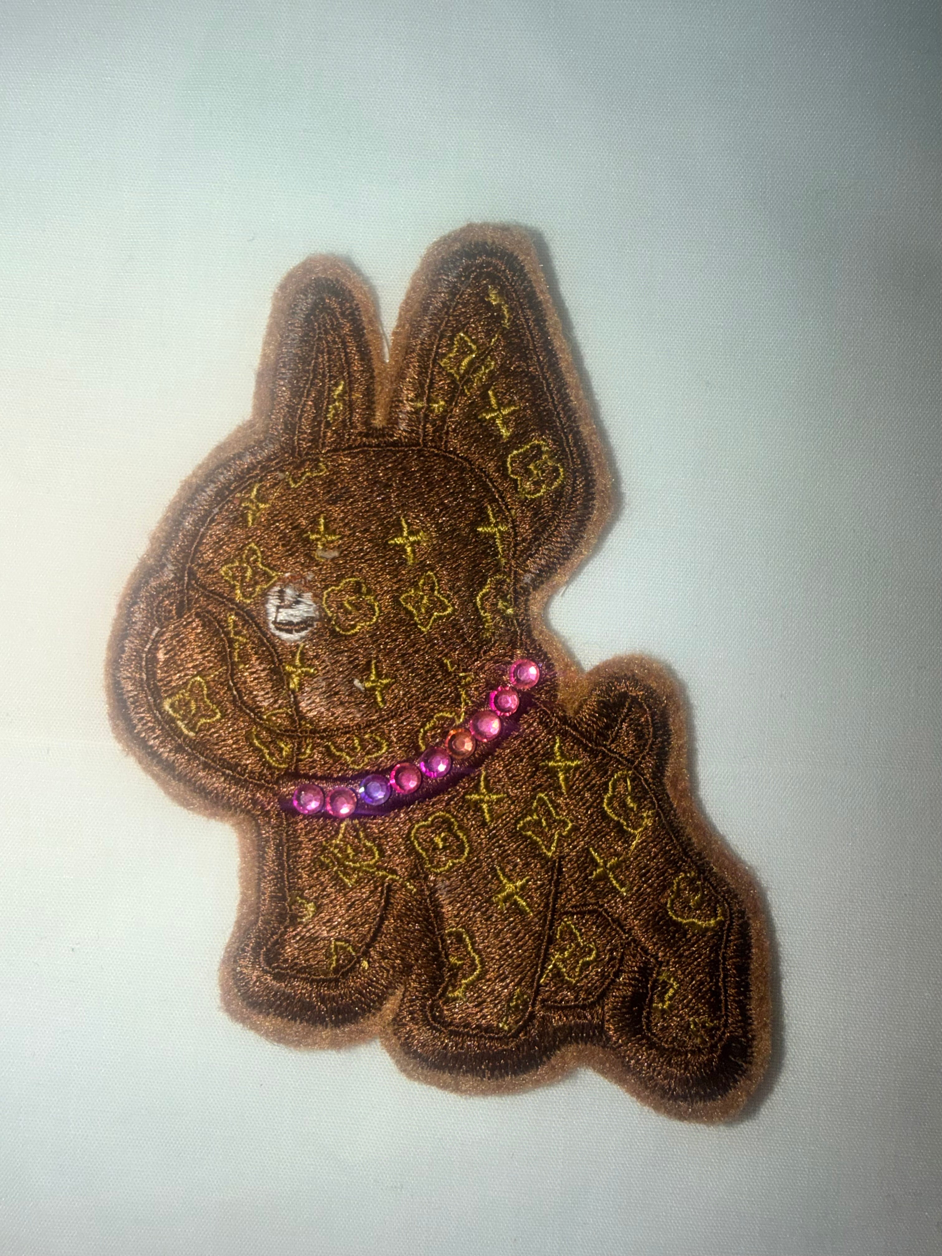 Designer Frenchie Embroidered Patch