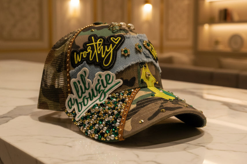 Worthy Camo Yellow & Green Duo Trucker Hat