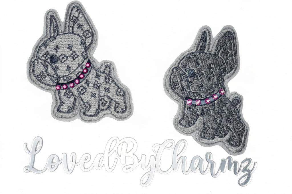 Designer Frenchie Embroidered Patch