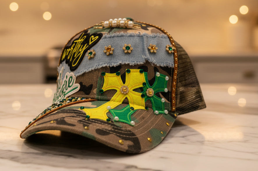 Worthy Camo Yellow & Green Duo Trucker Hat