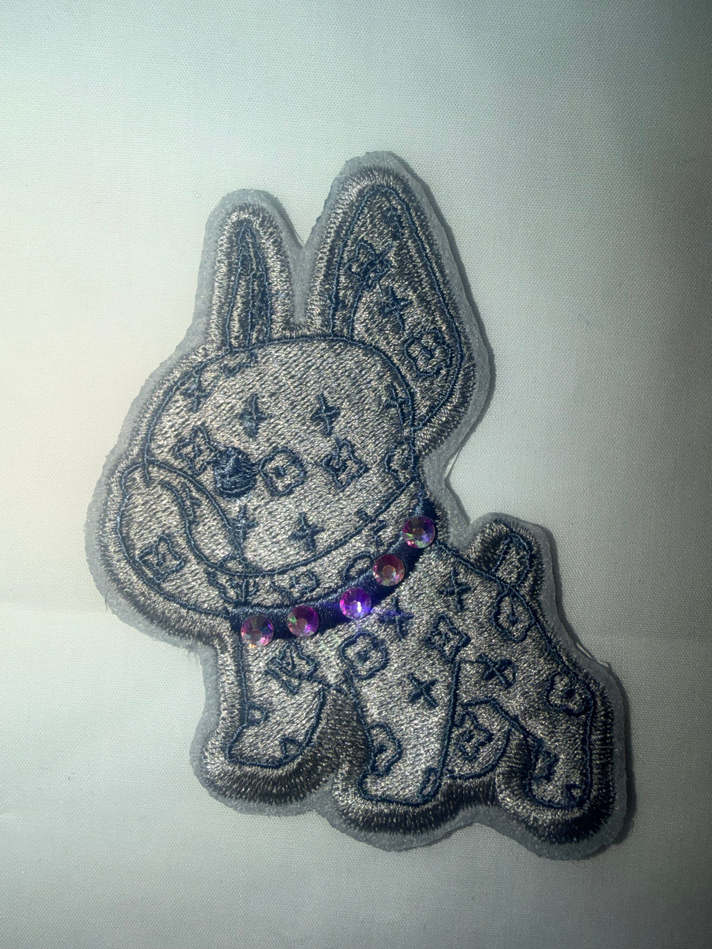 Designer Frenchie Embroidered Patch