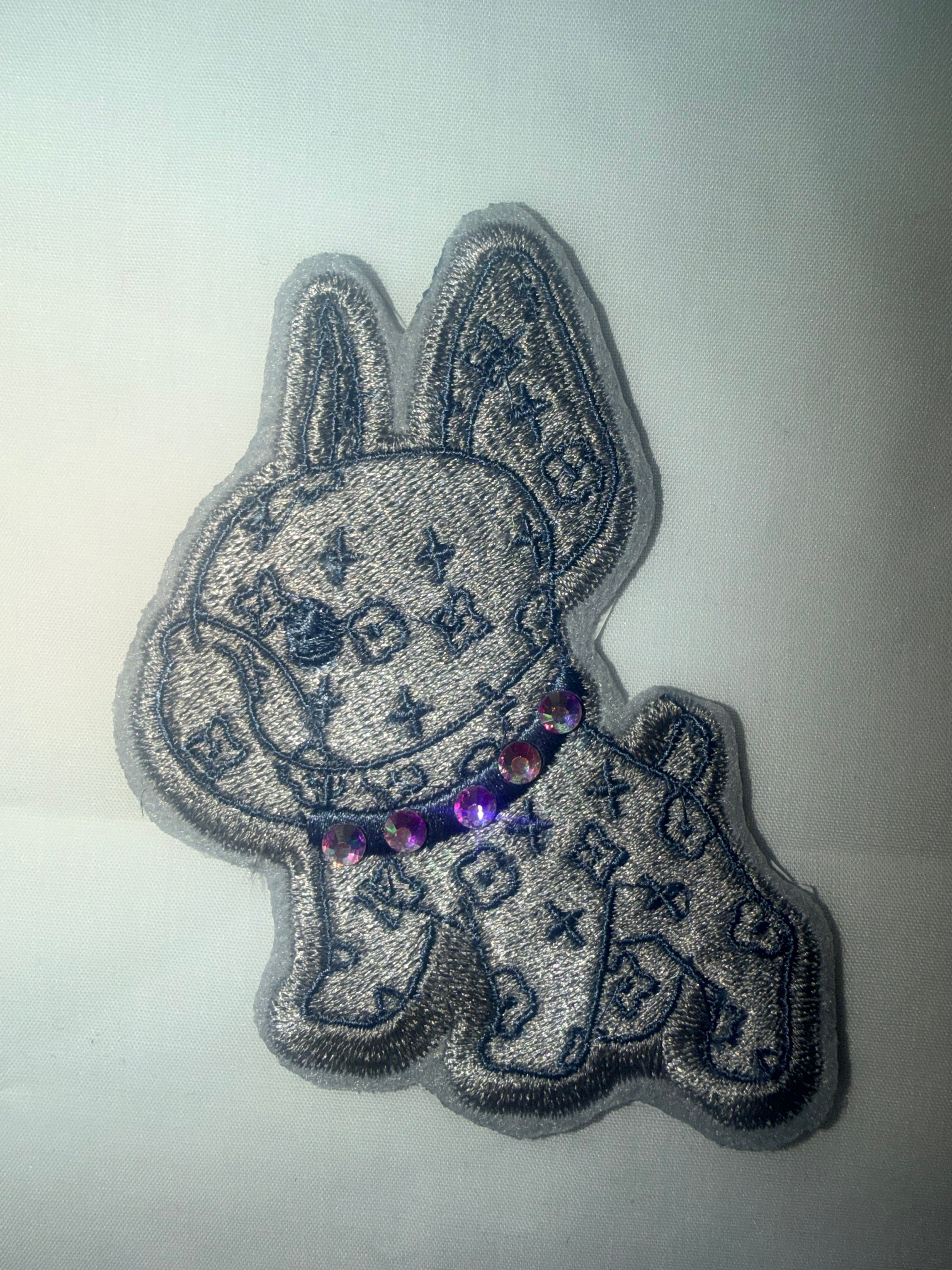 Designer Frenchie Embroidered Patch