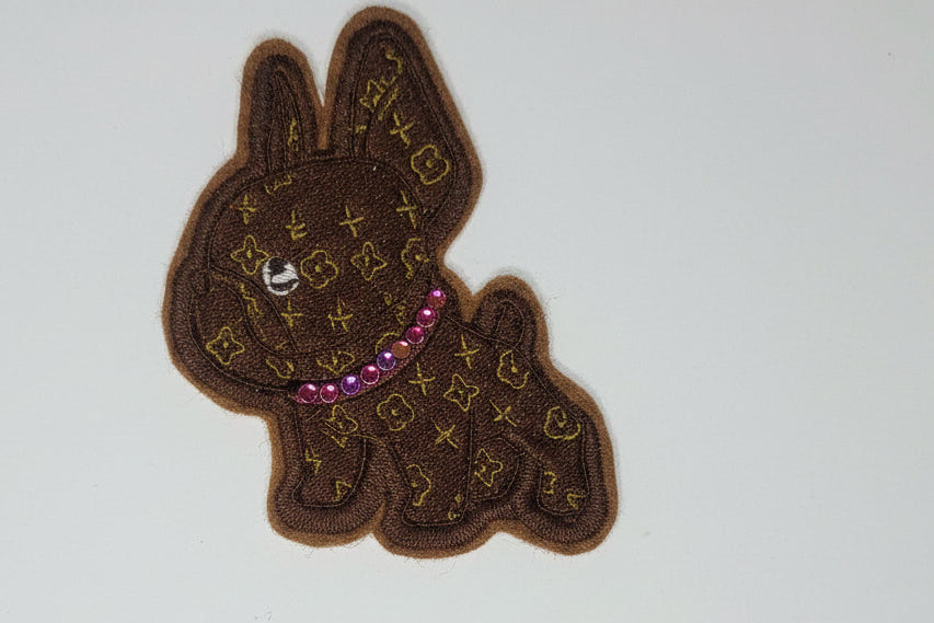 Designer Frenchie Embroidered Patch